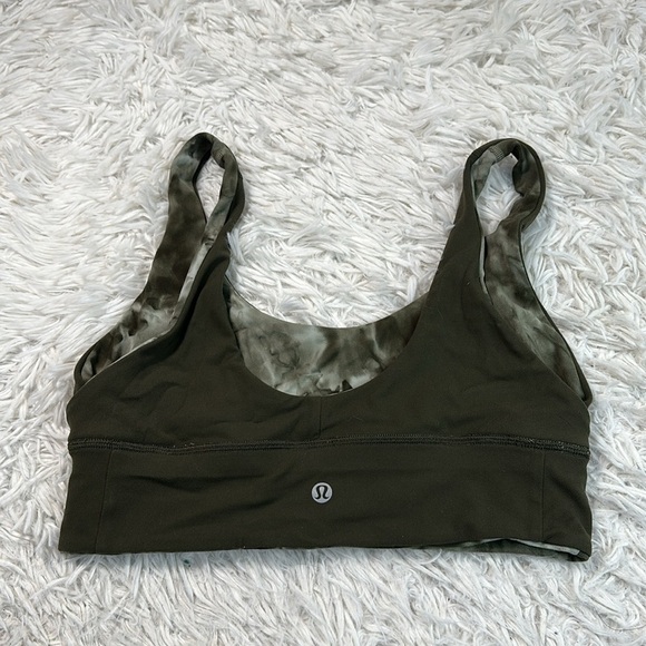 Lululemon Align Reversible Bra *Light Support, A/B Cup Diamond Dye Light Sage - Picture 2 of 5